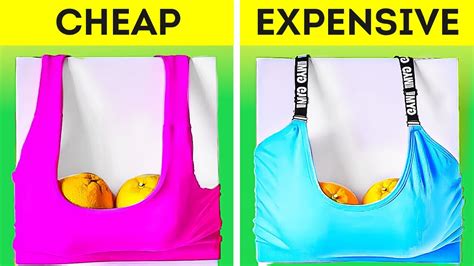 youtube chanel comparing cheap vs expensive items